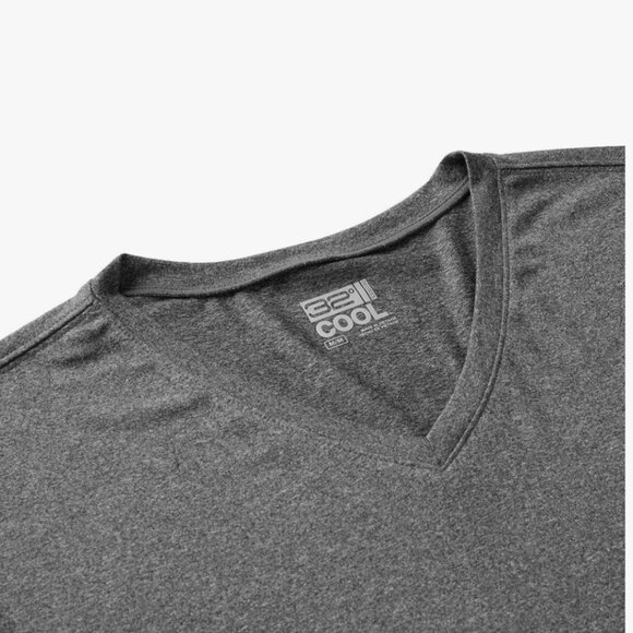 Men’s 32 Degrees Cool Grey Athletic Tee, Size M, Quick-Dry & Anti-Odor - Picture 4 of 5